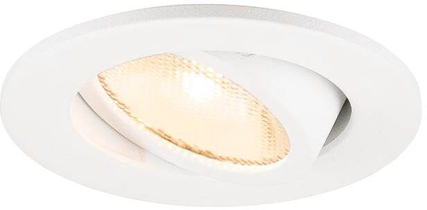 SLV NEW TRIA® 45, DL, rund, Deckeneinbauleuchte, 3000 K, 24°, weiß
