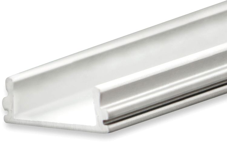 ISOLED LED Aufbauprofil SURF12 BORDERLESS FLAT Aluminium eloxiert, 300cm