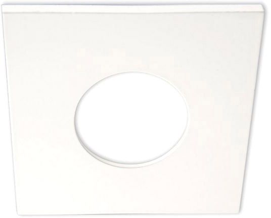 ISOLED Cover Aluminium eckig weiß matt für Einbaustrahler Sys-68