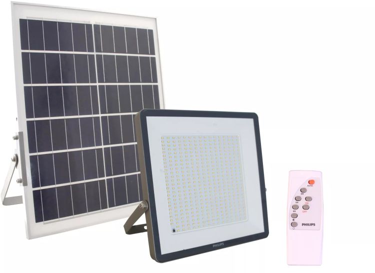 PHILIPS LED-Flutlichtstrahler Solar, 20 W, 2600 lm, 3000 K, CRI80, IR-Fernbedienung, symmetrisch
