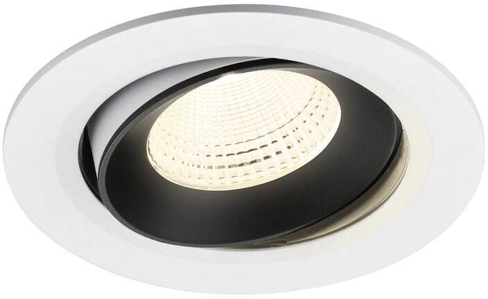 SLV NUMINOS® MOVE L, Deckeneinbauleuchte weiß/schwarz 4000 K 55°