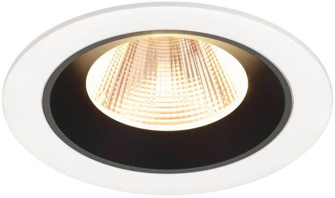 SLV NUMINOS® M, Deckeneinbauleuchte weiß/schwarz 3000 K 20°