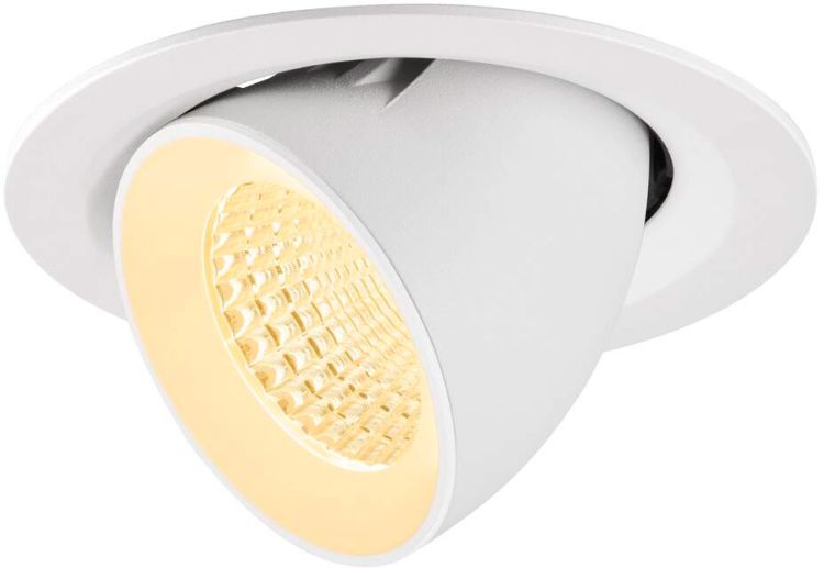 SLV NUMINOS® GIMBLE M, Deckeneinbauleuchte,, 3000 K, 55°, weiß