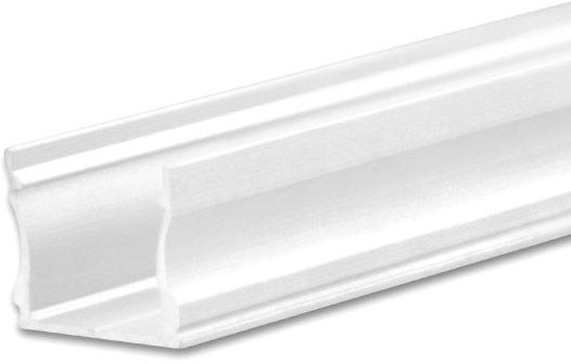 ISOLED LED Aufbauprofil PURE12 S Aluminium weiß RAL9010, 200cm