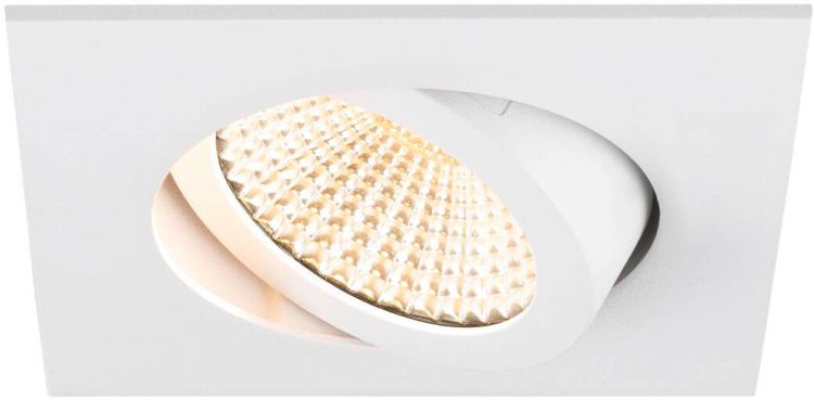 SLV NEW TRIA® 68, Deckeneinbauleuchte, 3000K, 60°, IP 20, quadratisch, weiß