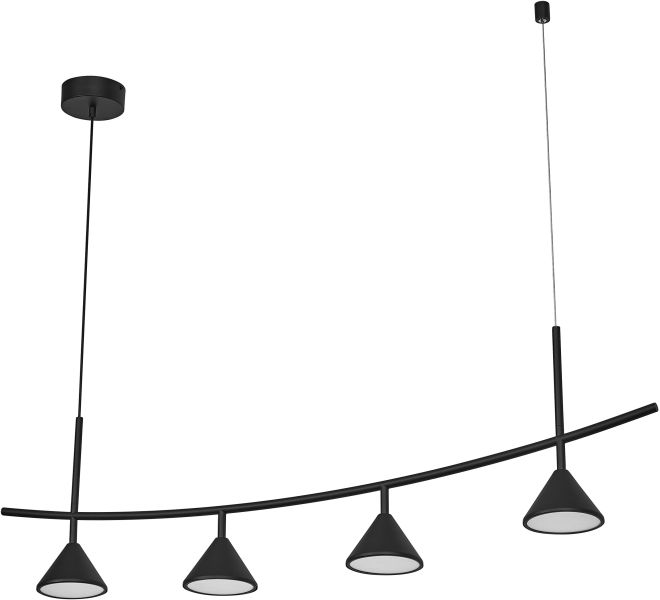 LEDVANCE Decor Fuji 4XPendant Linear 16W 930 Schwarz