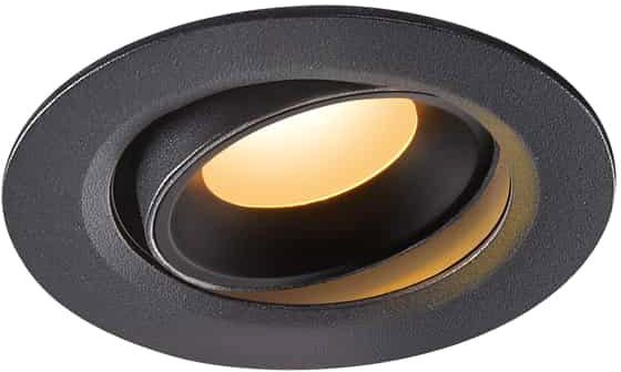 SLV NUMINOS® MOVE XS, Deckeneinbauleuchte schwarz 2700K 40°