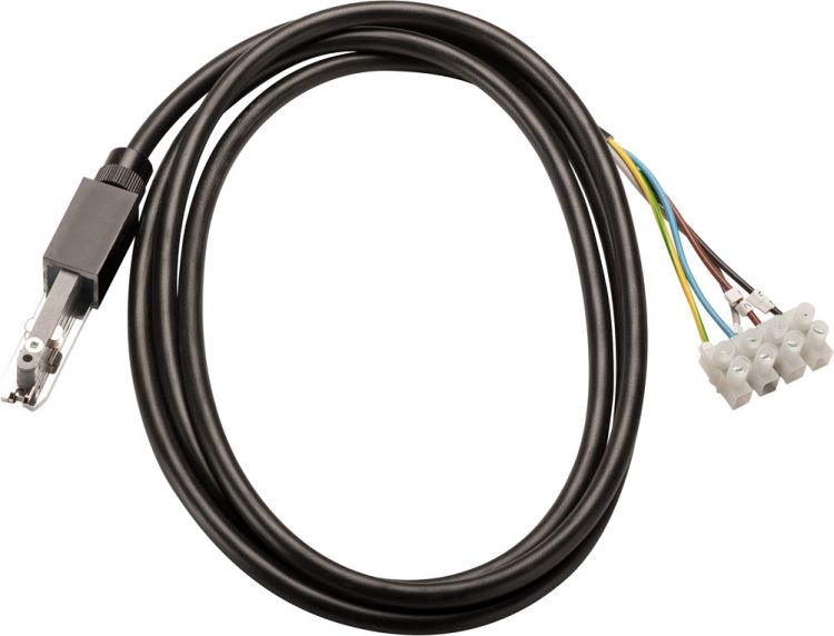 SLV EINSPEISER für D-TRACK Hochvoltschiene 2Phasen, schwarz, 2m Kabel