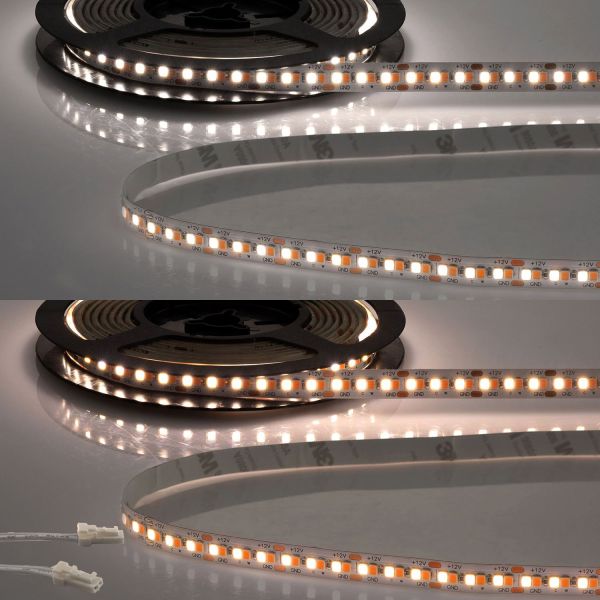 ISOLED LED CRI919/940 MiniAMP Flexband, 12V, 15W, weißdynamisch, 120cm, beidseitiges Kabel mit