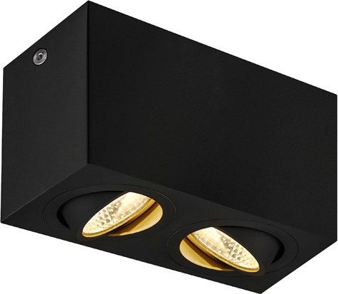 SLV TRILEDO, LED Indoor Deckenaufbauleuchte,  2x, schwarz, 3000K, 16W