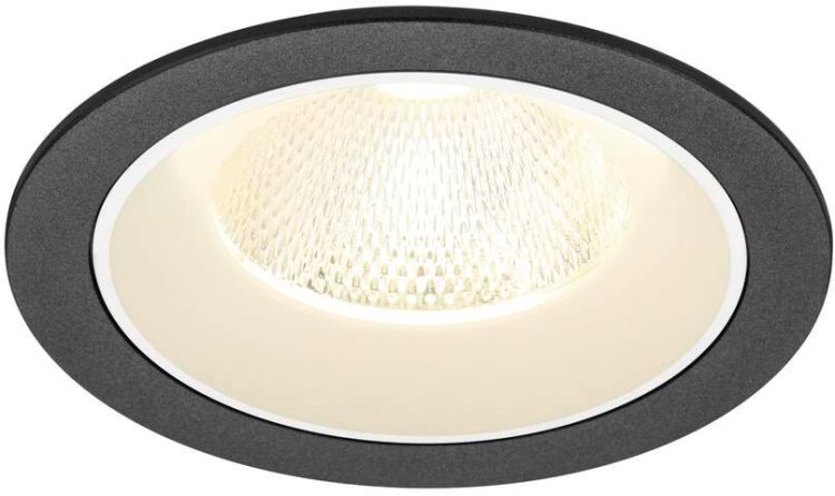 SLV NUMINOS® L, Deckeneinbauleuchte, 4000 K, 20°, IP20, rund, schwarz / weiß