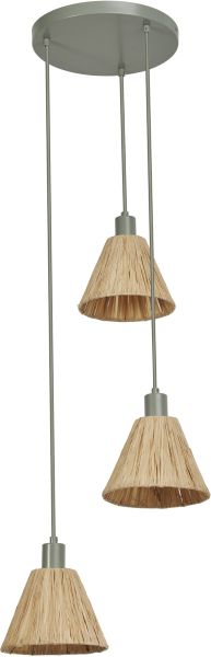 LEDVANCE Decor Raffia Pendelleuchte 3XE27 Grün