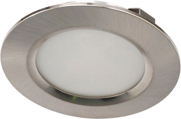 ISOLED LED Möbeleinbaustrahler Alu gebürstet 3W 120° 24V weißdynamisch