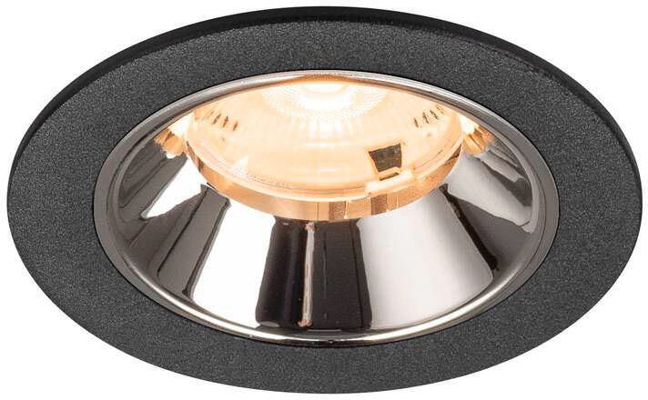 SLV NUMINOS® S, Deckeneinbauleuchte schwarz/chrom 2700 K 20°