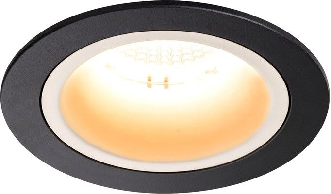 SLV NUMINOS® DL M, Indoor, luminaria empotrada de techo led negro/blanco 2700 K 20° con resortes