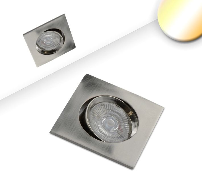 ISOLED LED Einbauleuchte Sunset Slim68 Alu, eckig, 9W, 1800-2800K, Dimm-to-warm