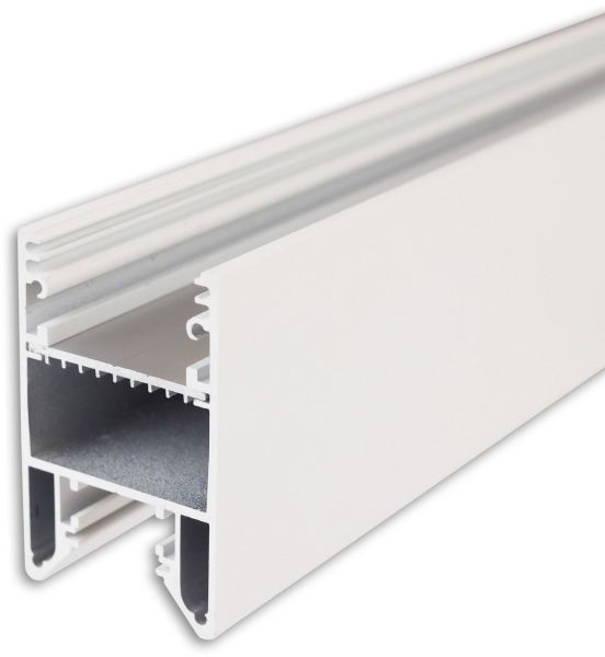 ISOLED LED Leuchtenprofil HALON Aluminium weiß RAL 9003, 200cm, Kühlstreifen schiebbar