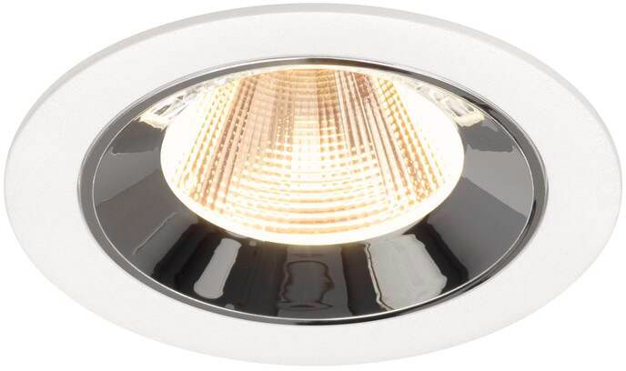 SLV NUMINOS® M, Deckeneinbauleuchte weiß/chrom 3000 K 20°