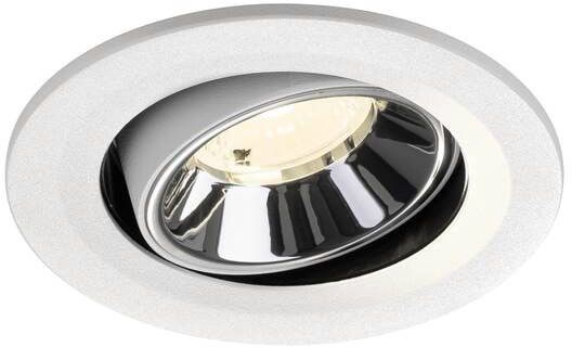 SLV NUMINOS® MOVE S, Deckeneinbauleuchte weiß/chrom 4000 K 40°