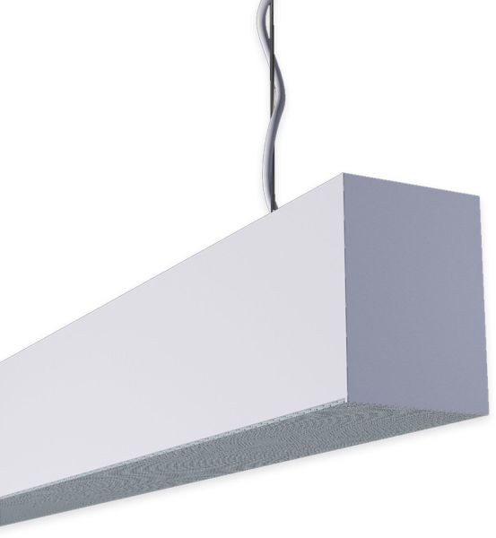 ISOLED PROLAMP30FIDhs Pendel 189W silber, 5884mm, 2 x asymmetr. 25°, Push/DALI dimmbar