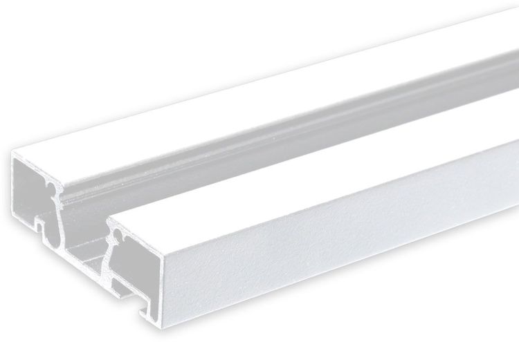 ISOLED Gardinenprofil Curtain10 ONE, weiß RAL9010, 200cm