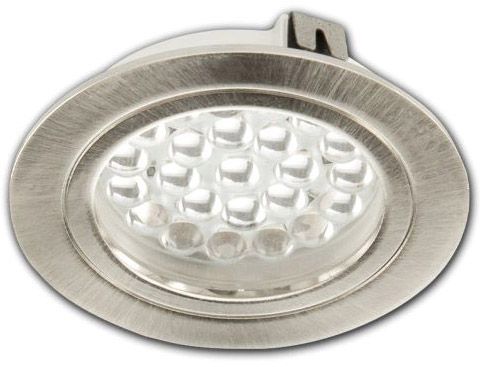 ISOLED LED Möbeleinbaustrahler MiniAMP silber, 3W, 60°, 24V DC weißdynamisch, dimmbar