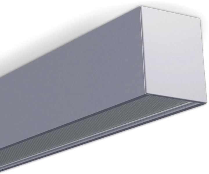 ISOLED PROLAMP30Hhs Aufbau 45W silber, 1500mm, opal+, Push/DALI dimmbar, CCT