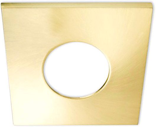 ISOLED Cover Aluminium eckig gold gebürstet für Einbaustrahler Sys-68