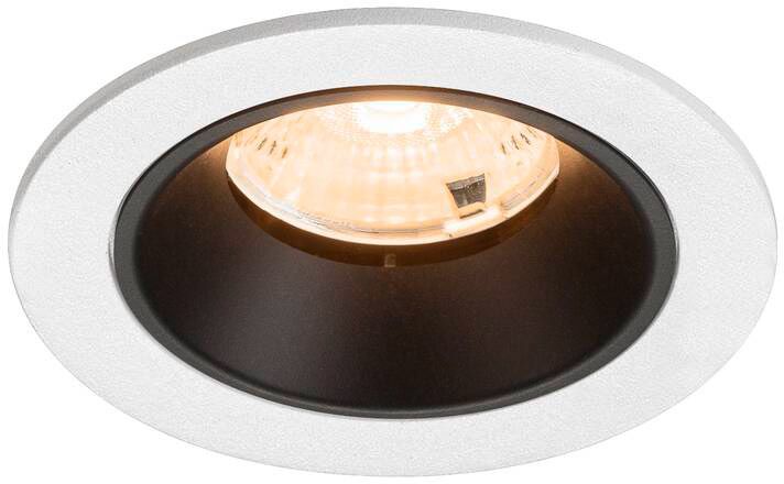 SLV NUMINOS® S, Deckeneinbauleuchte weiß/schwarz 2700 K 55°