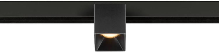 SLV FIXT-IT!, 48V, DALI, eckig, Surface mounted track, Spot, 3000K, 6.6 W, 36°, schwarz / schwarz