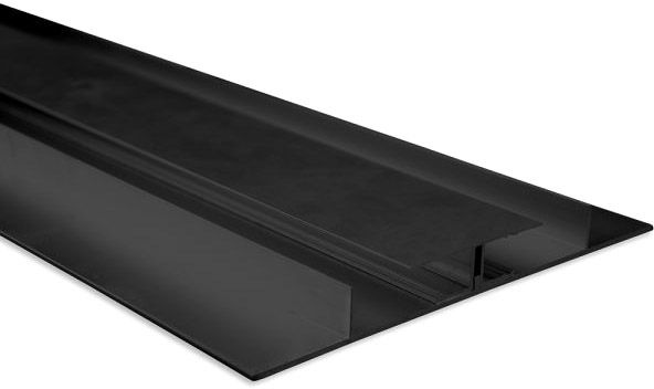 ISOLED LED Trockenbauleuchte Planar, schwarz eloxiert RAL 9005 200cm