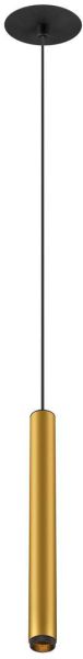 SLV GRIP! S, Pendelleuchte, PHASE, Pendellänge 200 cm, 3000 K, 29°, gold / schwarz