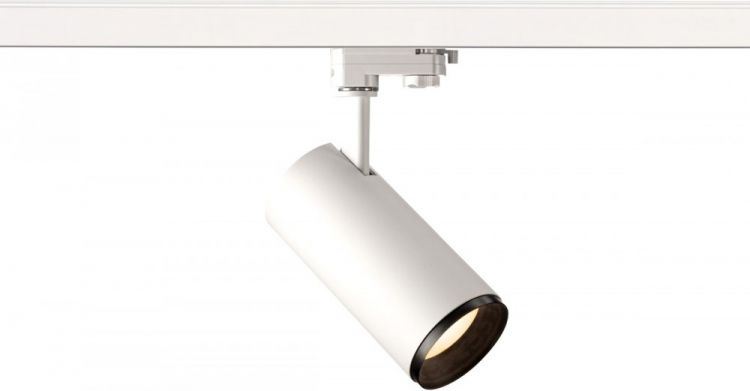 SLV NUMINOS, spot pour rail 3 allumages, intérieur, 60°, blanc/noir, LED, 20,1W, 3000K, variable