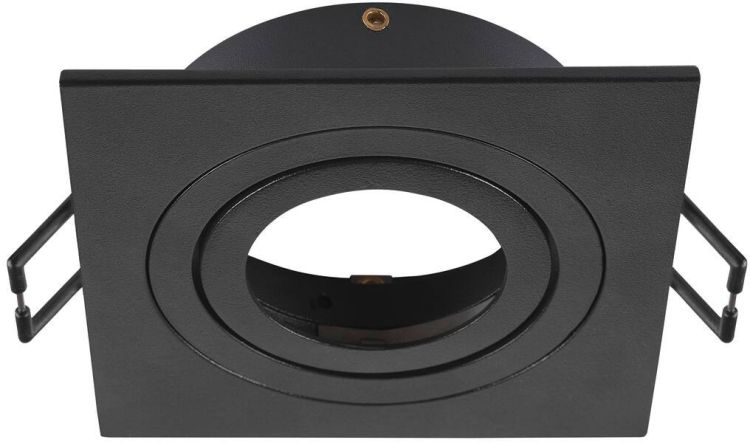 SLV NEW TRIA® 75, Deckeneinbauring, L: 9 B: 9 H: 2.6 cm, IP 20, schwarz