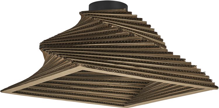 LEDVANCE Decor Karton Quadratisch Deckenleuchte E27 Braun
