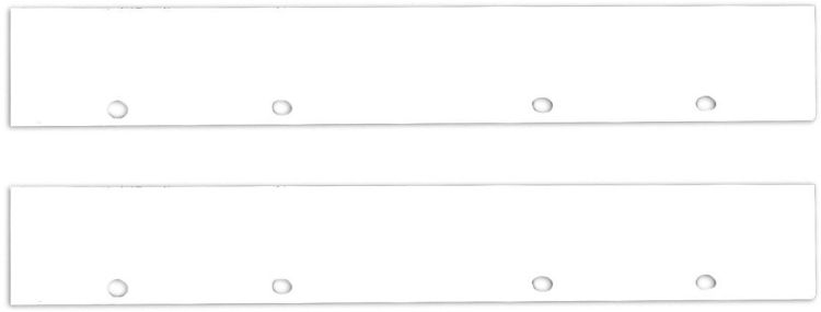 ISOLED Endkappe Alu EC128 für Curtain10 DOUBLE, 2 Stück, weiß