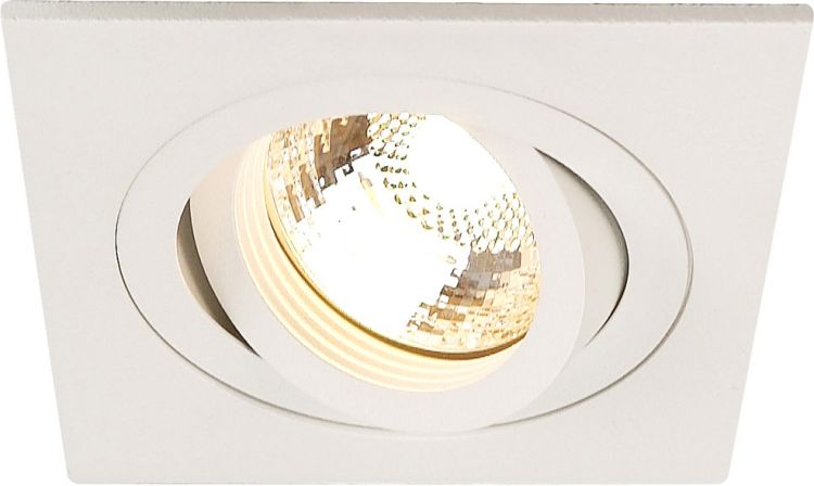 SLV NEW TRIA I GU10 Downlight, eckig, mattweiss