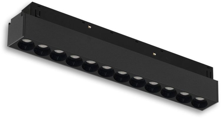 ISOLED Track48 Leuchte 32cm schwarz, 18W, 36°, 48V DC, 3000K, CRI90