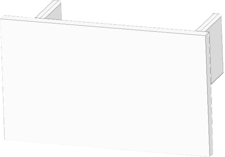 ISOLED Endkappe EC98 für Profil GROUND-IN12 weiß