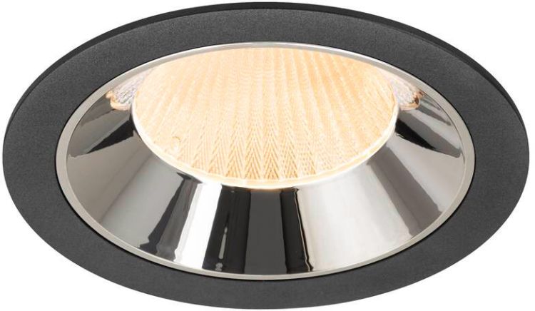 SLV NUMINOS® XL, Deckeneinbauleuchte schwarz/chrom 2700 K 20°