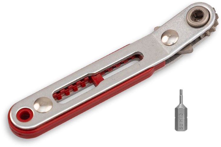 ISOLED Mini-Ratsche (Umschalt-Knarre) inkl. 1,5mm Sechskantbit für Profilverbinder