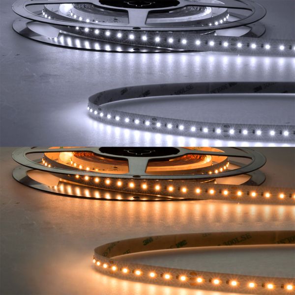 ISOLED LED CRI918/940 Linear10 Flexband, 24V, 10W+10W, IP20, weißdynamisch, 240 LED/m