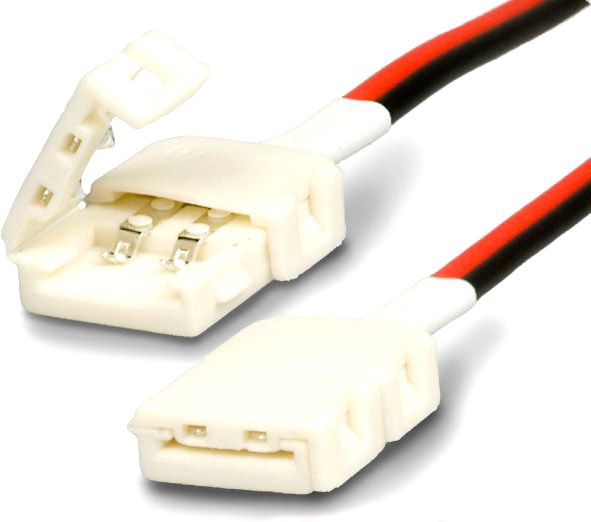 ISOLED Clip-Verbinder mit Kabel (max. 5A) für 2-pol. IP20 Flexstripes mit Breite 8mm