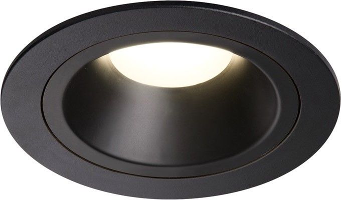 SLV NUMINOS® DL M, Indoor, luminaria empotrada de techo led negro/negro 4000 K 55° con resortes