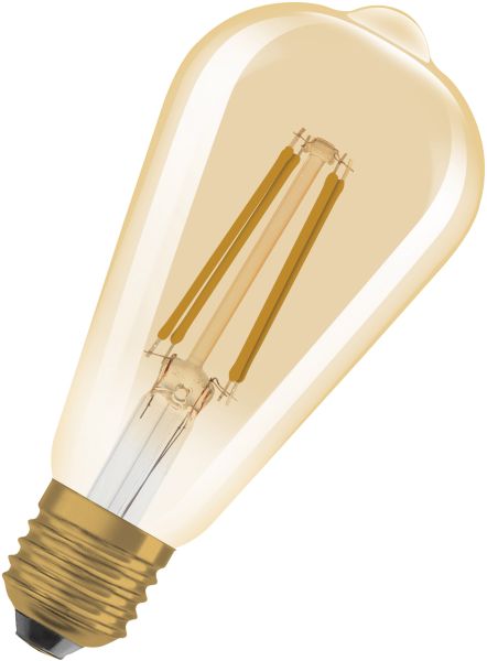 OSRAM Vintage 1906 Edison 60 Glühfaden DIM 7,2 W 824 Gold E27