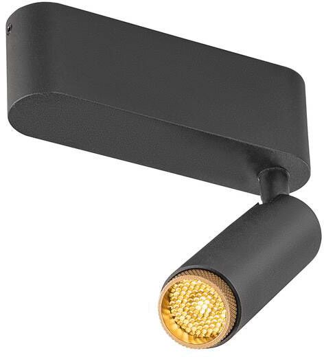 SLV GRIP! S, Deckenaufbauleuchte, single, PHASE, 3000 K, 11 W, 29°, schwarz / gold