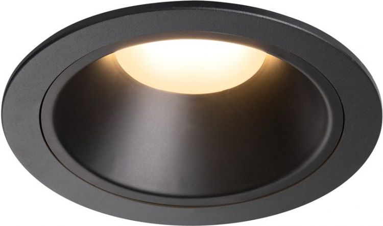 SLV NUMINOS® DL XL, Indoor, luminaria empotrada de techo led negro/negro 3000 K 55 °