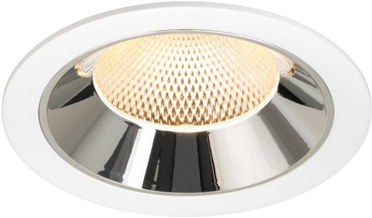 SLV NUMINOS® XL, Deckeneinbauleuchte weiß/chrom 3000 K 40°