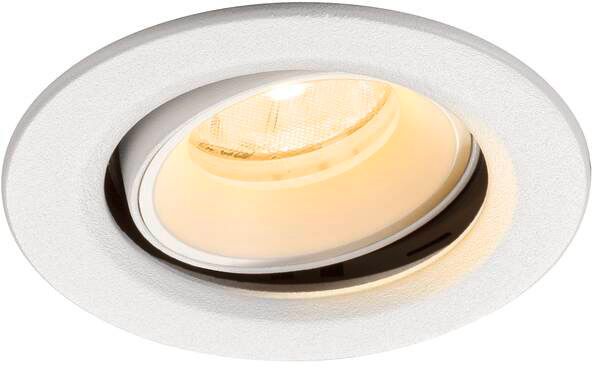 SLV NUMINOS® MOVE XS, Deckeneinbauleuchte, 3000 K, 20°, IP20, rund, weiß