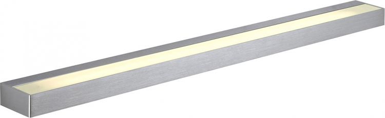 SLV SEDO LED 21 Wandleuchte, eckig alu-brushed, Glas satiniert